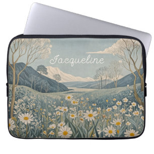 Lunar Meadow Personalised Laptop Sleeve