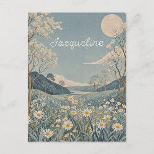 Lunar Meadow Personalised  Postcard