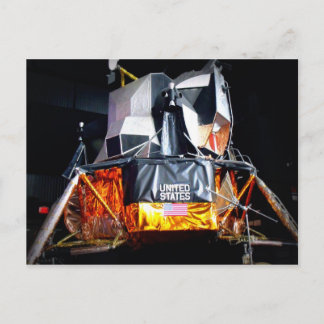 Lunar Module at Night Postcard