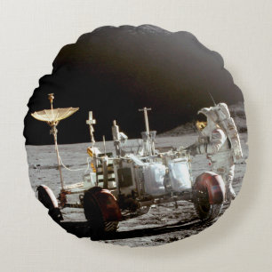 Lunar Module Pilot James Irwin Throw Pillow