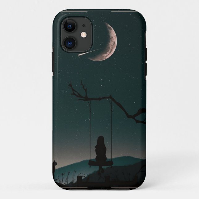 Lunar Moon Phases Celestial Cosmic Phone Case (Back)