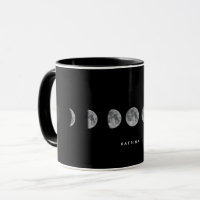 Lunar Moon Phases Celestial Customised Name