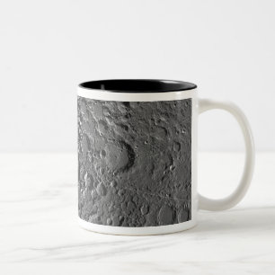 Lunar mosaic of the north polar region of the m Two-Tone coffee mug