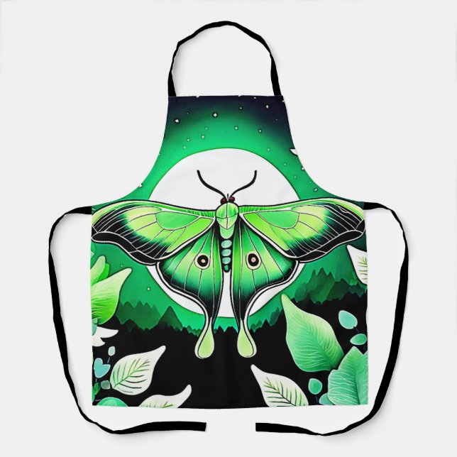 Lunar Moth Night Apron (Front)