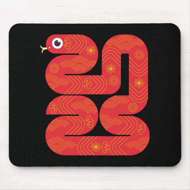 Lunar New Year 2025 - Year Of The Snake  Mouse Mat (Front)