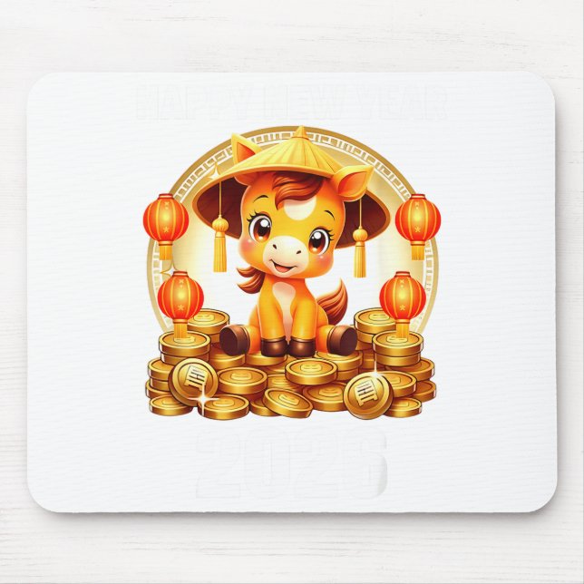 Lunar New Year 2026 Chinese New Year Decorations  Mouse Mat (Front)