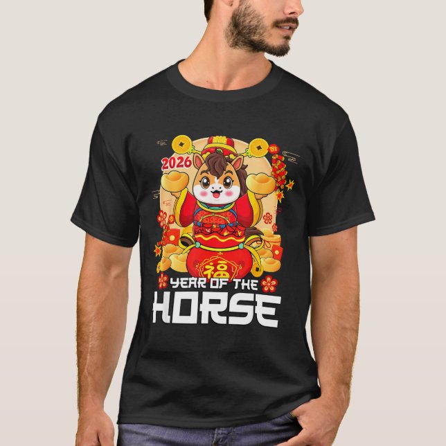 Lunar New Year 2026 Year Of The Horse Chinese New  T-Shirt (Front)