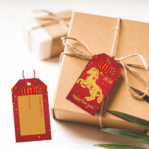 Lunar New Year 2026 Year of the Horse Gift Tags