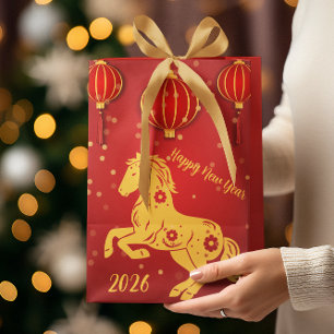 Lunar New Year 2026 Year of the Horse Medium Gift Bag