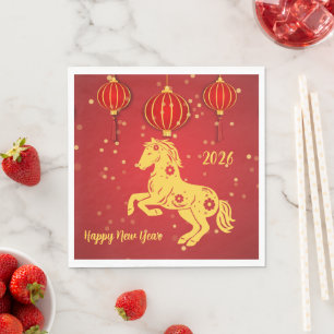 Lunar New Year 2026 Year of the Horse Napkin