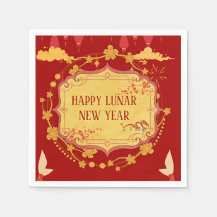 Lunar New Year Celebration: A Night of Joy Napkin