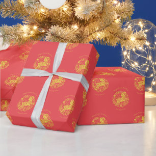 Lunar New Year Chinese Zodiac Goat Wrapping Paper