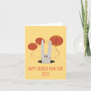 Lunar New Year Greetings for the Year of Rabbit Ca Card
