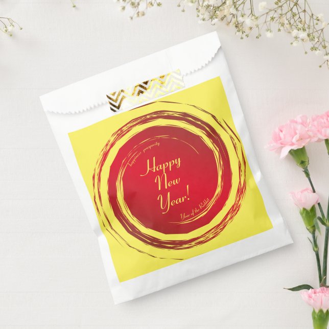 Lunar New Year Happiness Prosperity Harmony Favour Bags (Sealed)