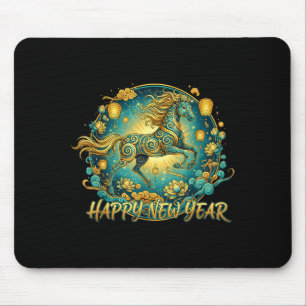 Lunar New Year Happy Chinese New Year Of The Horse Mouse Mat