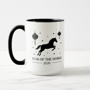 Lunar New Year Horse 2026 Traditional Chinese  Mug