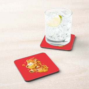 Lunar new year horse coaster