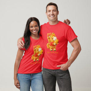 Lunar New Year Horse: Golden Fortune Horse T-Shirt