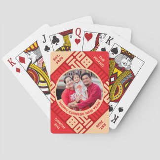 Lunar New Year Lantern Photo Poker Cards