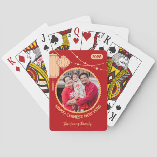 Lunar New Year Lantern Photo Poker Cards