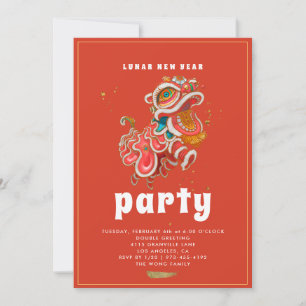 Lunar New Year Party Invitation