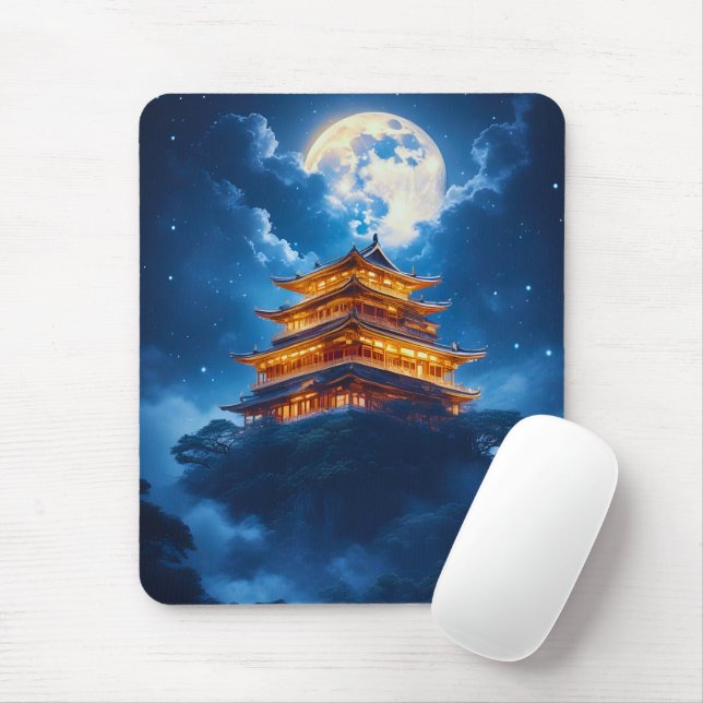 Lunar Palace in the Celestial Mountains Mouse Mat (With Mouse)
