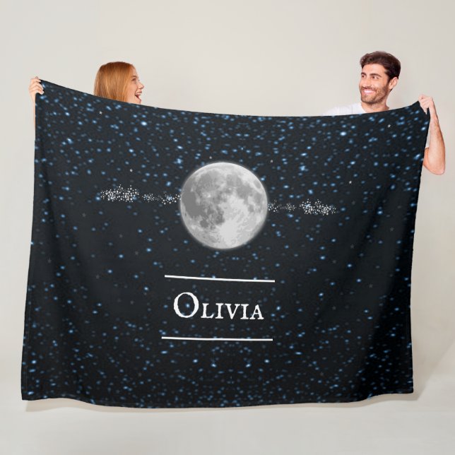 Lunar Personalised Fleece Blanket (In Situ)