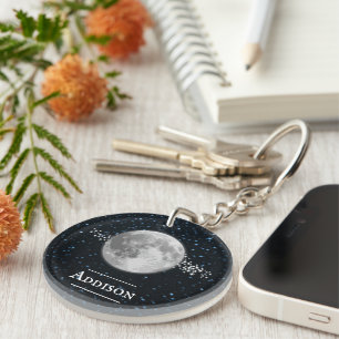 Lunar Personalised Keychain