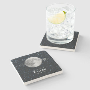 Lunar Personalised Stone Coaster