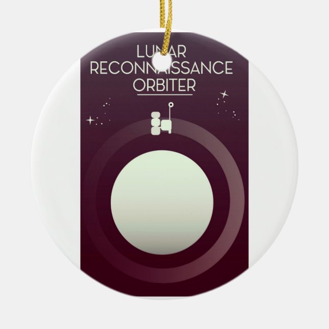 Lunar Reconnaissance Orbiter Ceramic Tree Decoration (Front)