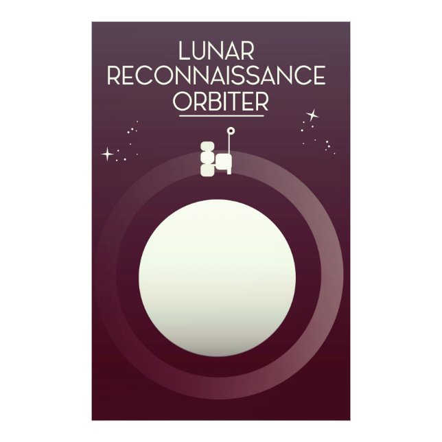Lunar Reconnaissance Orbiter Photo Print (Front)