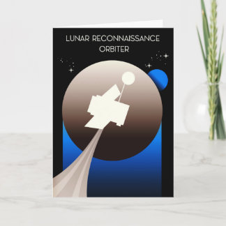 Lunar Reconnaissance Orbiter Space Art Holiday Card