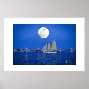 Lunar Schooner—Key West, FL Poster
