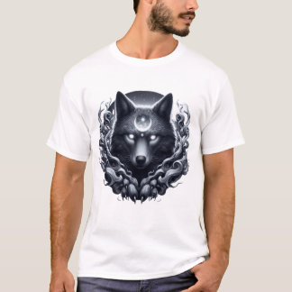 "Lunar Shadow Wolf – Guardian of the Mystic Realm" T-Shirt