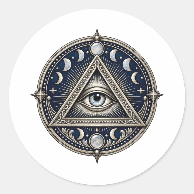 Lunar Silver Eye Sticker (Front)