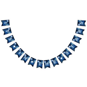 Lunar Sky Full Moon It's In the Stars  Wedding Bunting