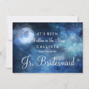 Lunar Sky Moon Be My Junior Bridesmaid Proposal