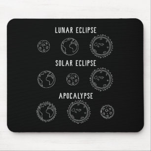 Lunar Solar Eclipse Apocalypse Astronomy Nerd Scie Mouse Mat