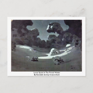 Lunar Spots In The Forest Winter Postcard