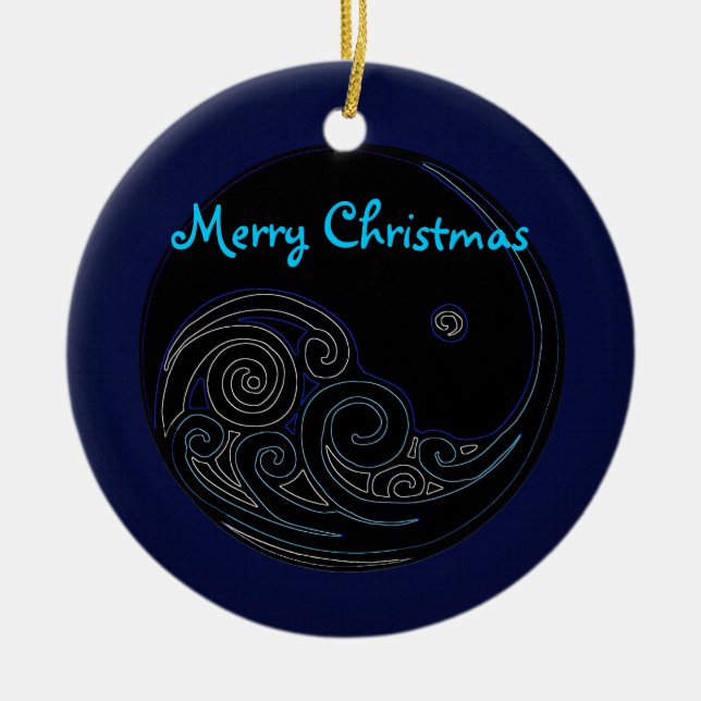 Lunar Tide Christmas Ornament (Front)
