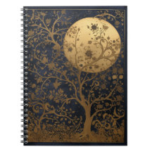 Lunar Tree Beautiful Illustrated Notebook