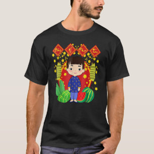 Lunar Vietnamese New Year Nhu Y Phat Tai Kids Red T-Shirt