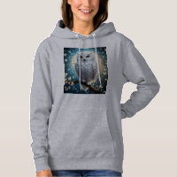 Lunar Vigil: The White Snow Owl