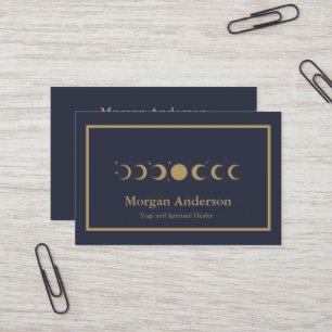 Lunar Wax Wan Full Moon Phases  Business Card