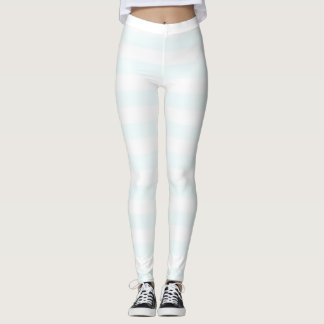 lunar white and white colour horizontal striped leggings