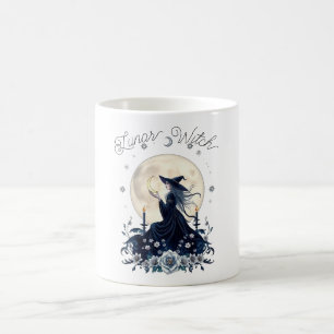 Lunar Witch Celestial Art Personalised Coffee Mug