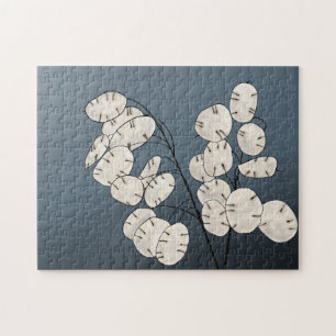 Lunaria Silver Dollar Money Plant Art Print Jigsaw Puzzle