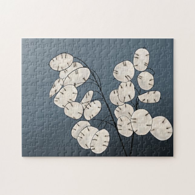 Lunaria Silver Dollar Money Plant Art Print Jigsaw Puzzle (Horizontal)