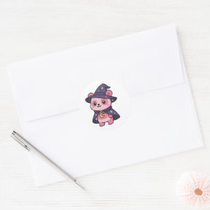 Lunaria the Moon Enchantress Classic Round Sticker