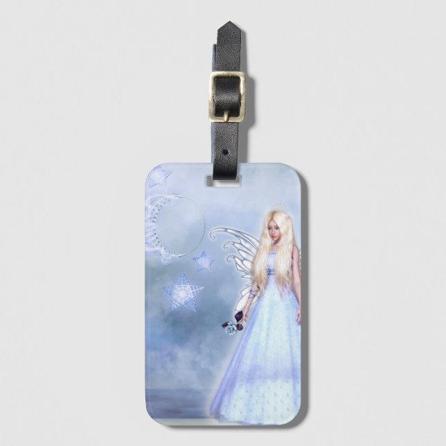 Lunaria, the Twilight Fairy Luggage Tag (Front Vertical)